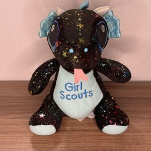 Girl Scouts Black Star Dragon Plush Stuffed Animal Universe Galaxy Space 10 Inch
